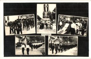 1943 Péterréve, Backo Petrovo Selo; Országzászló és hősi emlékszobor avatási ünnepsége / inauguration of the Hungarian flag and the heroes monument. Sass Foto (EK)