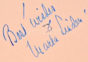 cca 1940 Aláírás gyűjtemény, 32 db aláírás amerikai színészektől, többek közt Cesar Romero (1907-199...