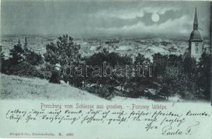 1899 Pozsony, Pressburg, Bratislava; látkép / general view (EK)