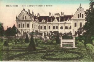 Tőketerebes, Trebisov; Gróf Andrássy kastély a parkkal / castle with park (fl)