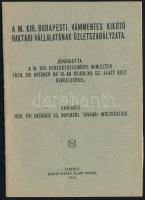cca 1930-40 4 db magyar hajózással kapcsolatos érdekes irat, levél nyomtatvány