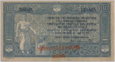 Szerb-Horvát-Szlovén Királyság 1919. 10D "40K" felülbélyegzéssel T:III
Kingdom of the Ser...