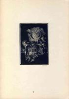 Rozanits Tibor (1831- ) Tánc szignós metszet 29x20cm