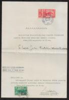 1932 Gr. Teleki Gyula és Bertolini Mária Ludovika aláírt házzassági nyilatkozata a római magyar követségen, a követ aláírásával