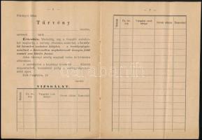 1887 Tűrvény (sic!) Bordélyosokról és kéjnőkről szóló szabályrendelet és orvosi igazolások számára s...