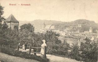 Brassó, Kronstadt, Brasov; látkép / general view (ázott sarok / wet corner)