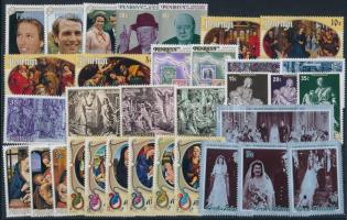 Aitutaki, Penrhyn, Cook Island 1973-1977 33 stamps, Aitutaki, Penrhyn, Cook-szigetek 1973-1977 33 klf bélyeg, közte sorok