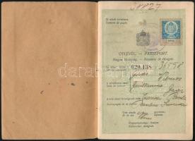 1925 Bp., A Magyar Királyság által kiállított fényképes útlevél / Hungarian passport