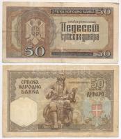 Szerbia / Német megszállás 1941. 50D + 1942. 50D + 500D + 1943. 100D T:III,III-
Serbia / German occ...