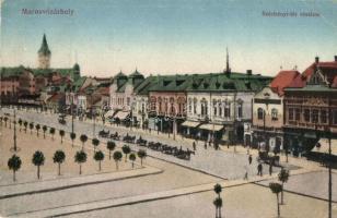 Marosvásárhely, Targu Mures; Széchenyi tér, üzletek. Porjes S. Sándor kiadása / square, shops (EK)