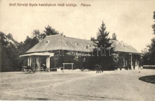 Mácsa, Macea; Gróf Károlyi Gyula kastélyának felső istállója. Ruhm Ödön kiadása / castle's stable, barn (EK)