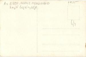 1915 SMS Erzherzog Franz Ferdinand osztrák-magyar haditengerészet Radetzky-osztályú csatahajója, zen...