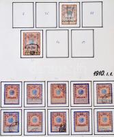 Ausztria 1910-1919 56 db bélyeg 6 albumlapon (16.000)