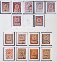 Ausztria 1910-1919 56 db bélyeg 6 albumlapon (16.000)