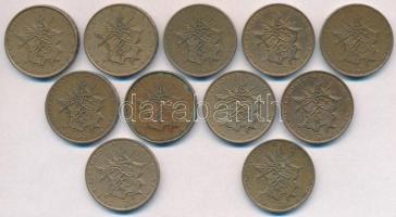 Franciaország 1974-1987. 10Fr (11x) T:2,2-
France 1974-1987. 10 Francs (11x) C:XF,VF