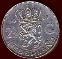 Hollandia 1961. 2 1/2G Ag "Julianna" T:2+