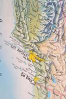 cca 1970-1980 Az Egyesült Államok térképe. Rand McNally Panoramic Map of the United States, a hajtás...