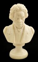 Ludwig van Beethoven zeneszerző alabástrom mellszobra, büsztje. / Albaster bust of Beethowen 15 cm