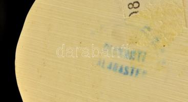 Ludwig van Beethoven zeneszerző alabástrom mellszobra, büsztje. / Albaster bust of Beethowen 15 cm