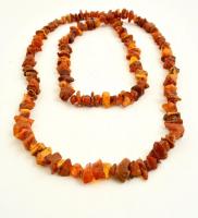 Hosszú borostyán nyaklánc / Amber necklace 130 cm