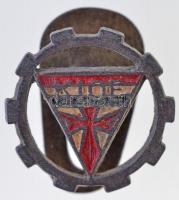 ~1920-1940. "KIOE (Keresztény Ifjak Országos Egyesülete)" festett fém gomblyukjelvény (15m...