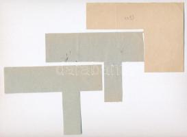 1943-1944. 7db-os vegyes szükségpénz tétel, benne "MÁVAG Zsiradékjegy, "Vashuzal", &q...