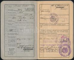 1938 Komárom, Igazolványi lap tartalékos gyalogsági katona részére, M. Kir. 16. Honvéd Gyalogezred