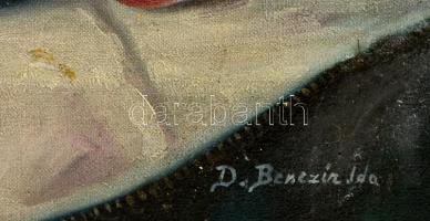 Benczúr jelzéssel: Virág csendélet, olaj, vászon, 59×49 cm