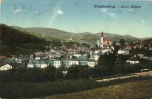 Körmöcbánya, Kremnica; látkép, vártemplom. Demmiany L. kiadása / general view, castle church (EK)