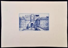 Szemethy Imre (1945- ): Janicsárok. Rézkarc, papír, jelzett, 21x13 cm