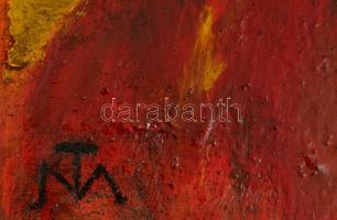 MT jelzéssel: Férfi arc, olaj, fa, 54,5×41 cm