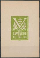 1943 Rampacher Pál vágott levélzáró