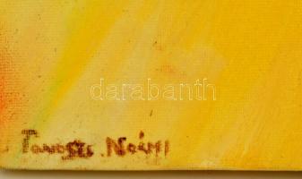 Tavaszi jelzéssel: Tulipán, olaj, vászon, 50×50 cm