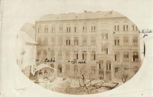 1912 Pozsony, Pressburg, Bratislava; bérház / tenement house, photo (lyuk / hole)
