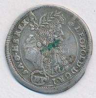 1690K-B 15kr Ag I. Lipót Körmöcbánya (6,27g) T:2-,3 hátoldalán forrasztásnyom Hungary 1690K-B 15 Kreuzer Ag Leopold I Kremnitz (6,27g) C:VF,F solder mark on reverse Huszár: 1427., Unger II.: 1062.