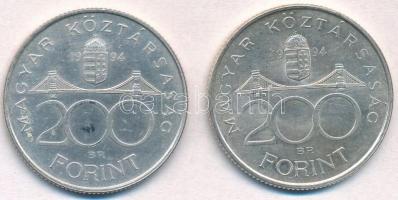 1994. 200Ft Ag "Deák" (2x) T:2