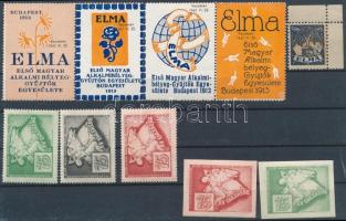 1913-1947 5 db Elma + 5 db 75 éves az első levélbélyeggyűjtő egyesület
