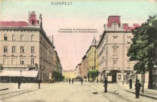 Budapest VI. Teréz körút és Podmaniczky utca sarok, Stancsu József kávéháza, Szemere üzlete. S. L. B. No. 89. (r)
