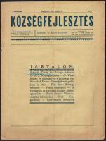 1925-1926 2 db újság: Községfejlesztés I. évf. 1. szám, Magyar Közalkalmazottak Lapja I. évf. 4. szá...