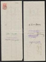 cca 1930 Váltók 12,26,36,48,60f címlettel. Simontornya, Esztergom