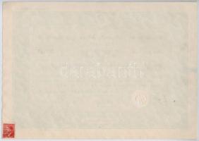 Német Harmadik Birodalom 1937-1941. 5db-os részvény és értékpapír tétel, hátoldalukra 1-1db Cseh-Mor...