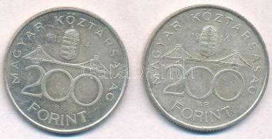 1994. 200Ft Ag "Deák" (2x) T:2