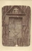 1915 Fa alatt eltemetett 13. számú jász-kun huszár ezred hősi katonák fejfája / WWI K.u.K. military, buried soldiers headstone, photo