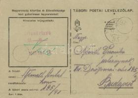 II. Világháborús Húsvéti Tábori postai levezelőlap. Nyúl pilóta repülőn / WWII Hungarian field post....