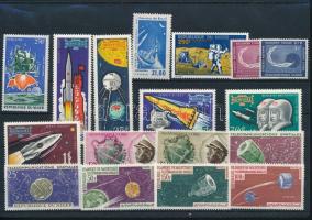 1957-1971 Space Research 17 stamps, 1957-1971 Űrkutatás 17 klf bélyeg