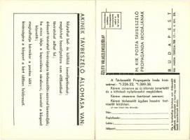 'Lépjen be a távbeszélő előfizetők sorába!!!', a Magyar Királyi Posta Távbeszélő Propagand...