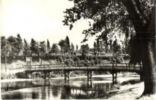 Dunaharaszti - 4 db MODERN városképes lap, híd, Duna, strand, fürdőzők, szovjet emlékmű / 4 MODERN t...