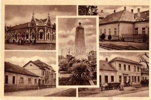 Dunaharaszti - 4 db MODERN városképes lap, híd, Duna, strand, fürdőzők, szovjet emlékmű / 4 MODERN t...