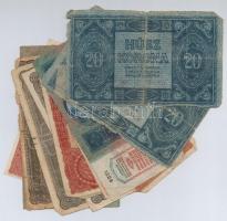 1913-1923. 13db-os vegyes magyar korona bankjegy tétel T:III-IV
