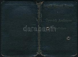 1955 a Szegedi Ügyvédi Kamara fényképes igazolványa szarvasi ügyvéd részére